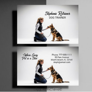 Dog Trainer Visitkort