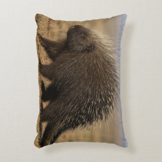 Dog vs. Porcupine Accent Pillow Prydnadskudde