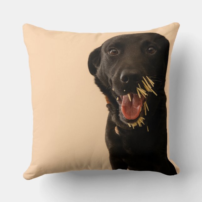 Dog vs. Porcupine Pillow Kudde (Baksida)