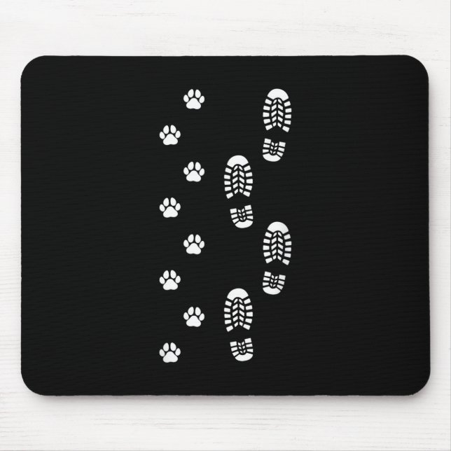 Dog Walk Foot Print Dog Walker Dog Walking Musmatta (Framsidan)