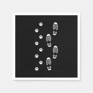 Dog Walk Foot Print Dog Walker Dog Walking Pappersservett
