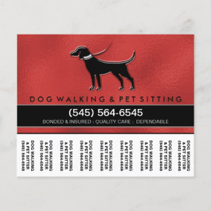 Dog Walker 5,6 x 4,5, tjärna av Flyer Red & Black
