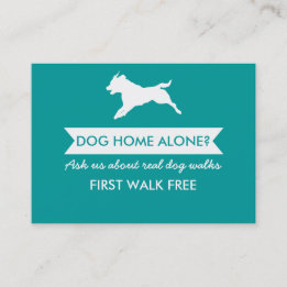 Dog Walker Affärskort - anpassningsbara Visitkort