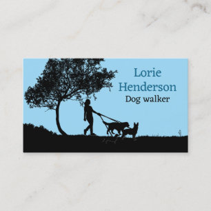 Dog Walker Affärskort Visitkort