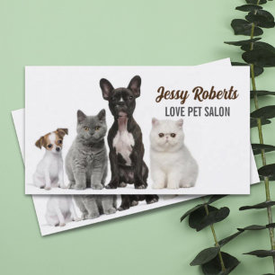 Dog Walker Animal Care Veterinarian Pet Sitta Visitkort