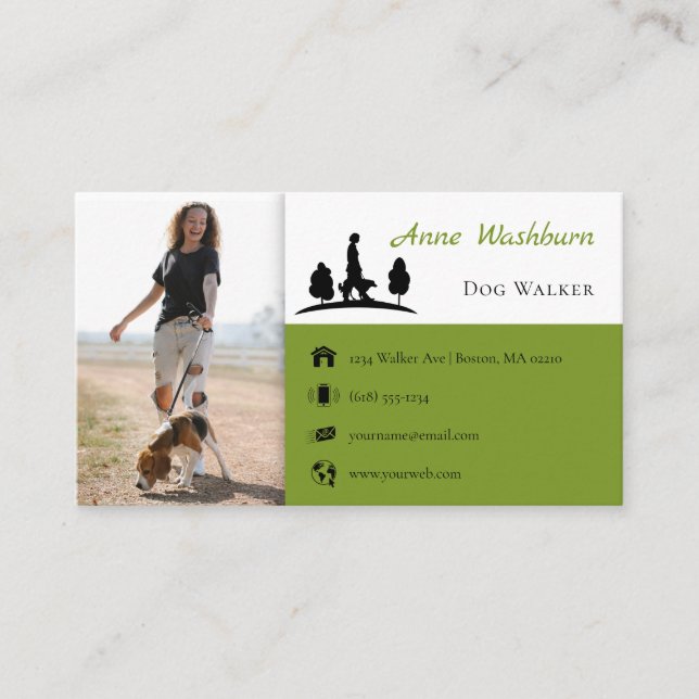 Dog Walker | Dog Trainer | Pet Care Visitkort (Framsida)
