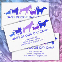 Dog Walker Groomer Boarding Colorful Funny Puppy