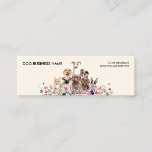 Dog Walker Groomer petcare Mini Visitkort