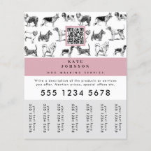 Dog Walker Grooming Hund Trainer Tear-Off Märkre