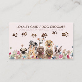 Dog Walker Grooming Petwatch Sale Loyalty Visitkort