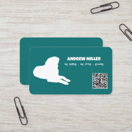 Dog Walker Hund Boarding QR Visitkort