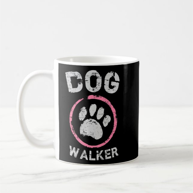 Dog Walker Hund Puppies Hund aveln Owner Kaffemugg (Vänster)