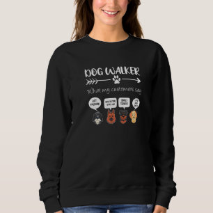 Dog Walker Hund Walking Cute Hund Ansikte T Shirt