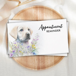 Dog Walker Labrador Puppy Pet Sitter Business Tidsbeställning Kort