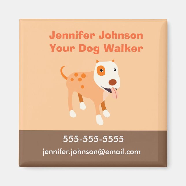 Dog Walker Magnet (Framsidan)