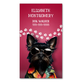 Dog Walker Magnetiska Visitkort