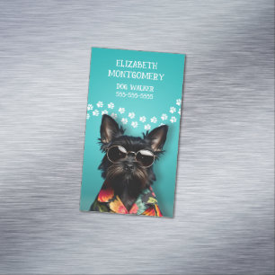 Dog Walker Magnetiska Visitkort
