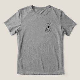 'Dog Walker' Minimalist Charming Customizable T Shirt