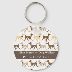 Dog Walker Nyckelring