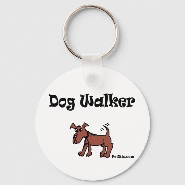 Dog Walker Nyckelring (Framsida)