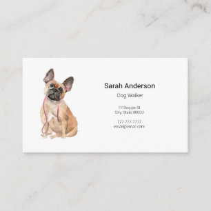 Dog Walker Pet Sitta Affärskort Visitkort