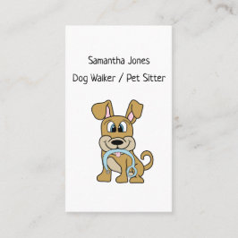 Dog Walker Pet Sitta Services Cute Visitkort