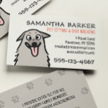 Dog Walker Pet Sitter Funny Fluffy Hund<br><div class="desc">Få mer att göra med de här besvärliga affärskorten! Ursprungligt teckning i en lycklig fluffy hund. Baksidan har två utskriftsspår och mer utrymme att lägga till affärsinformation. Ett kort för roligt för många företag,  bland annat husdjursresande,  hundvalkare,  hund,  groomer och mycket annat!</div>