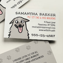 Dog Walker Pet Sitter Funny Fluffy Hund