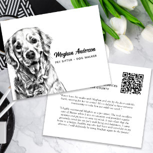 Dog Walker Pet Sitter Labrador Business Flygblad