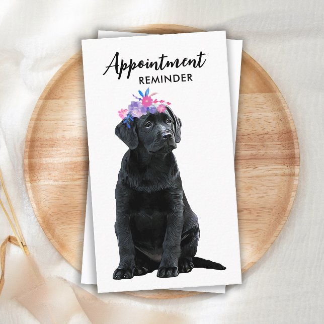 Dog Walker Pet Sitter Puppy Labrador Business Tidsbeställning Kort (Skapare uppladdad)