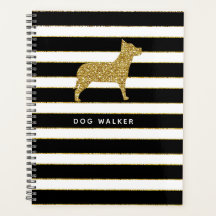 Dog Walker Planner Golden Rand