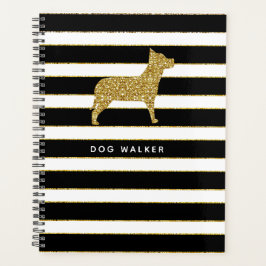 Dog Walker Planner Golden Rand