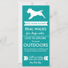 Dog Walker-rackkort - anpassningsbart