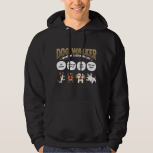 Dog Walker Rolig hund Walking Pet Sitter Gift Hoodie
