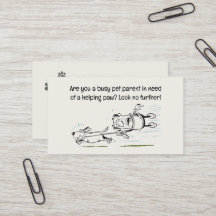 Dog Walker rolig och engagerande tecknad