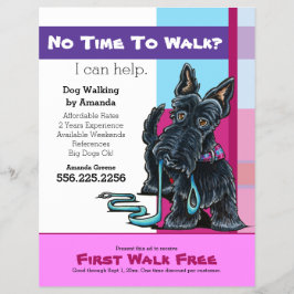 Dog Walker Scottie Pset Discount Coupon Ad Reklamblad