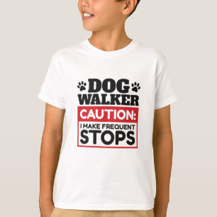 Dog Walker-varning jag gör ofta stopp T Shirt