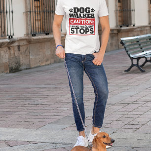 Dog Walker-varning jag gör ofta stopp T Shirt