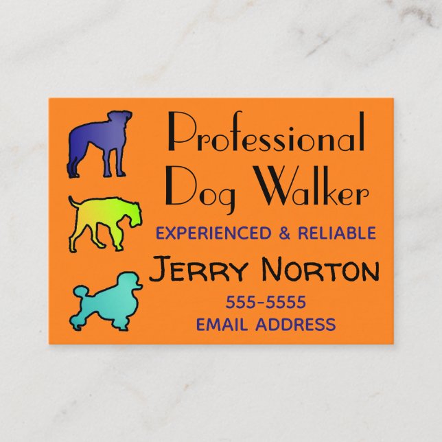 Dog Walker Visitkort (Framsida)