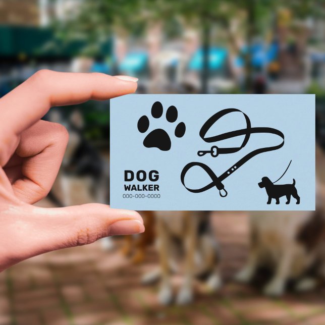 Dog Walker Visitkort (Dog Walker Business Card)