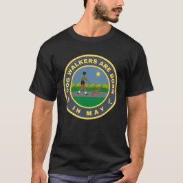 Dog Walkers är född i maj, alternativ design T Shirt