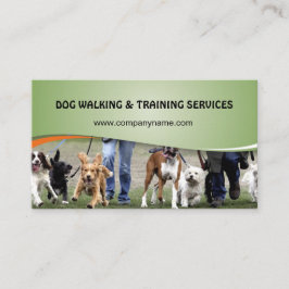 Dog walking and training services visitkort