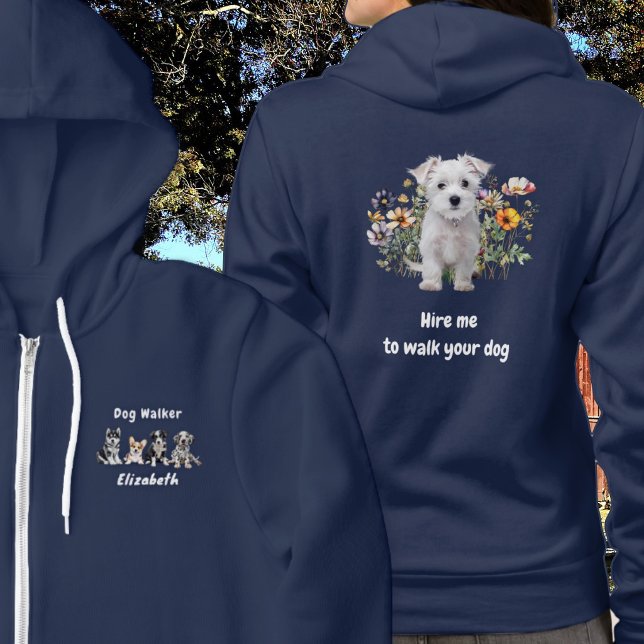 Dog Walking Business Advertising T Shirt (Skapare uppladdad)