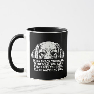 Dog Watching Snack Meal Bite Mugg