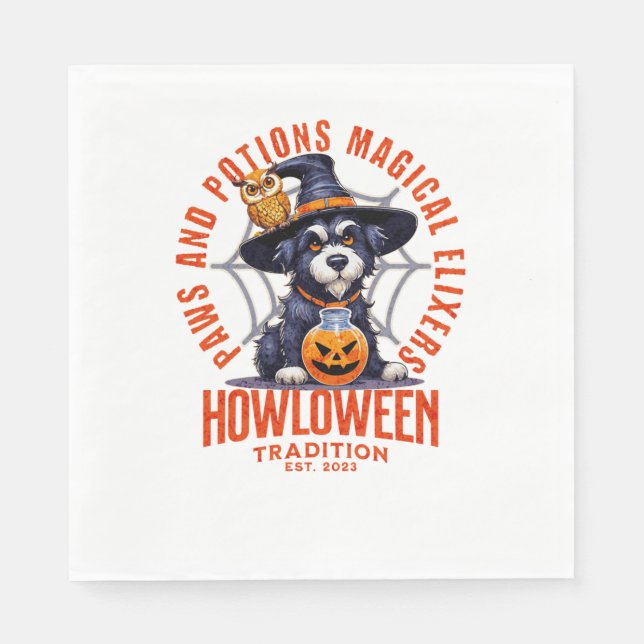 Dog Witch - Paws and Potions Magic Elixers. Howl Pappersservett (Framsidan)