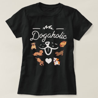 dogahok T-Shirt| hundälskare lila T-shirt