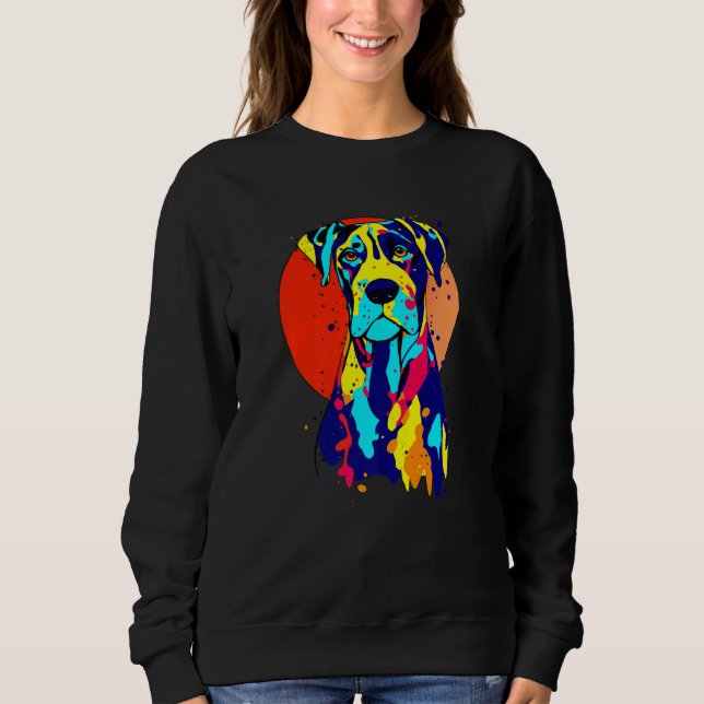 Dogbreed Great Dane Pop Colorful T Shirt (Framsida)