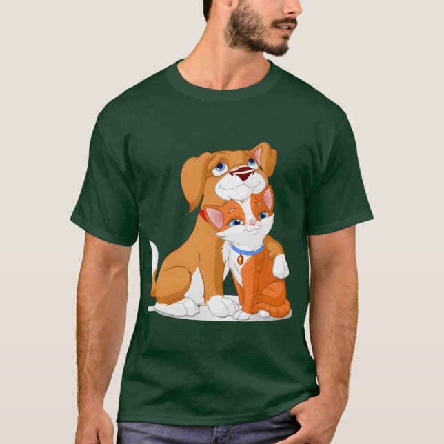 Dogcat-relation Dogcat-relation-flicka T Shirt (Framsida)