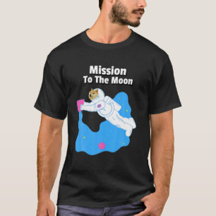 Doge-1 Uppdrag till Måne Dogecoin Hodl Rolig hund T Shirt