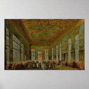 Doge Alvise Mocenigo IV Ge en Banquet Poster